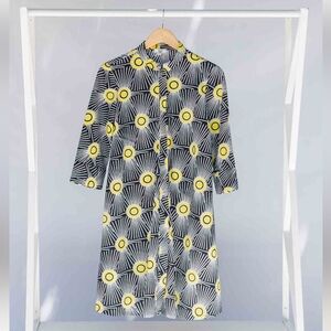 Zuri Kenya Shirt-Dress ***POCKETS*** Sunray pattern